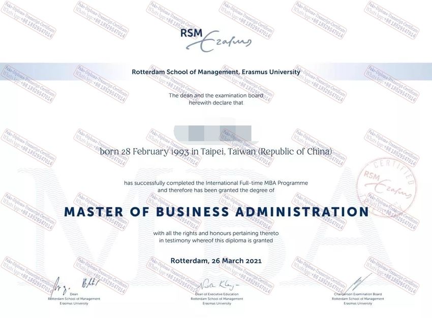 How to create fake Rotterdam School of Management, Erasmus University Diploma