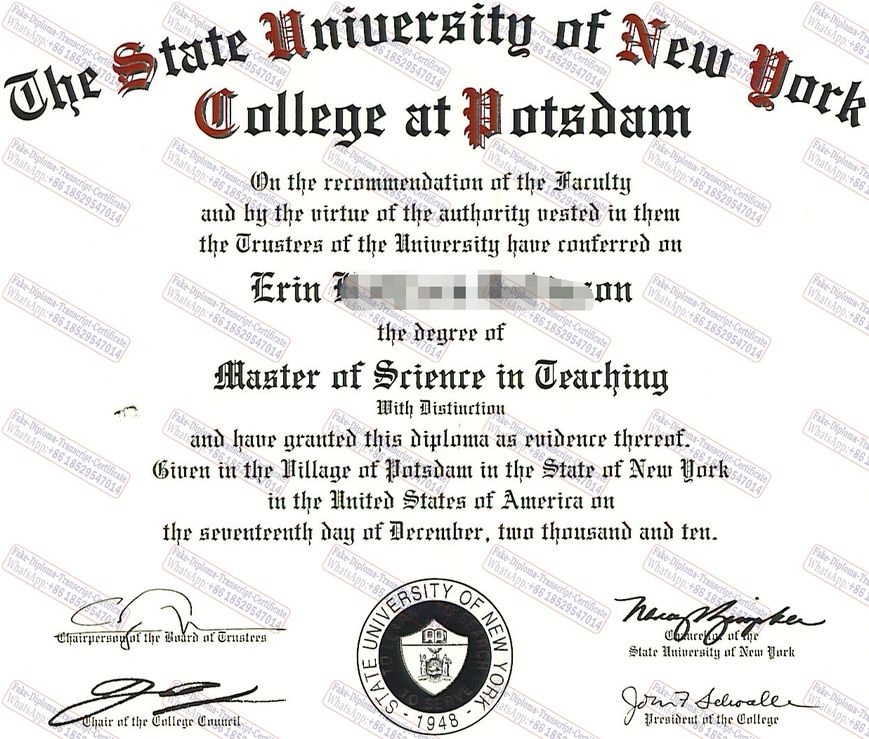 How to create fake SUNY Potsdam Diploma