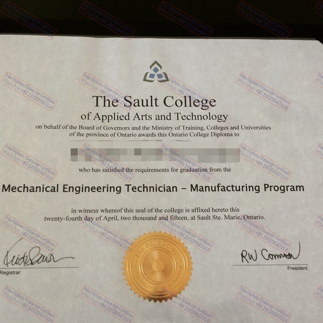 How to create fake Sault College of Applied Arts and Technology Diploma