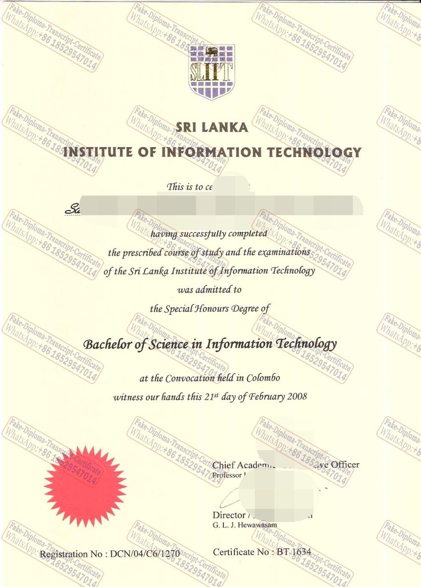 How to create fake Sri Lanka Institute of Information Technology Certificate