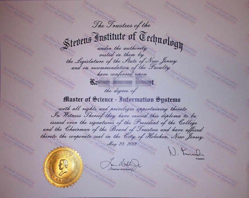 How to create fake Stevens Institute of Technology Certificate