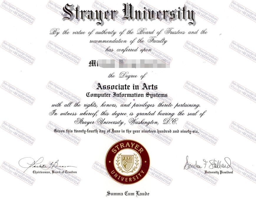 How to create fake Strayer University Certificate