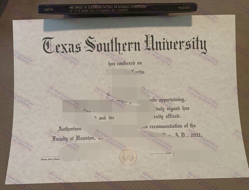 How to create fake Texas Southern University Diploma