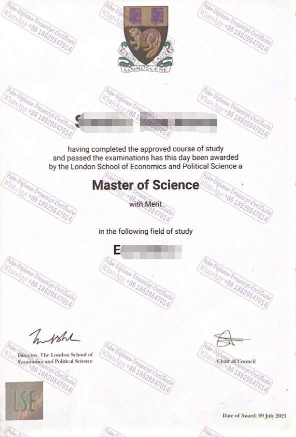 How to create fake The London School of Economics and Political Science Certificate