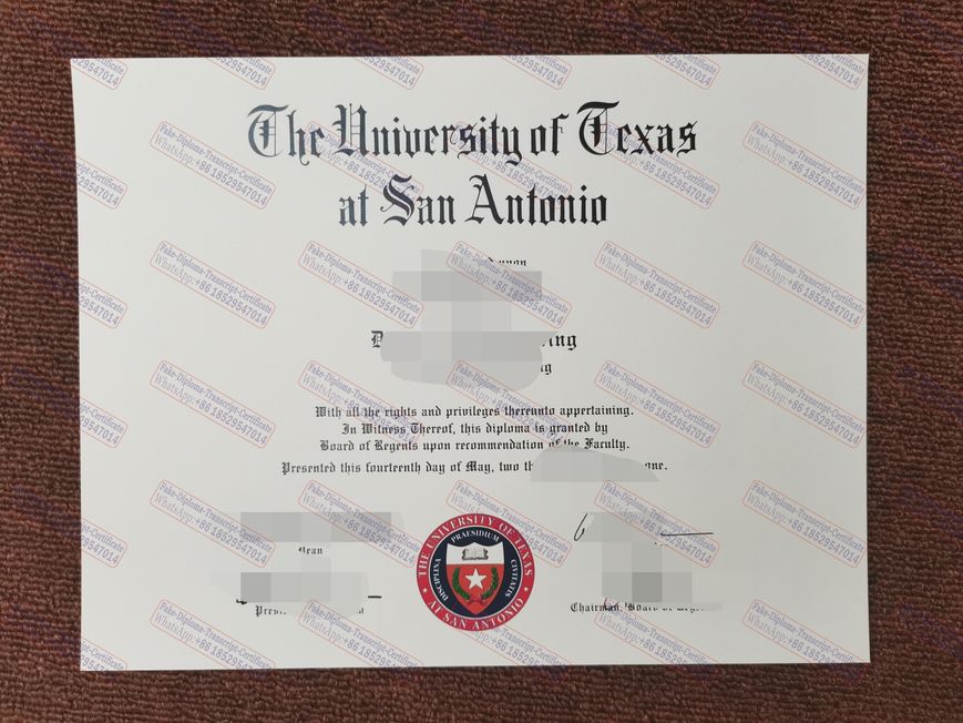 How to create fake The University of Texas at San Antonio Degree