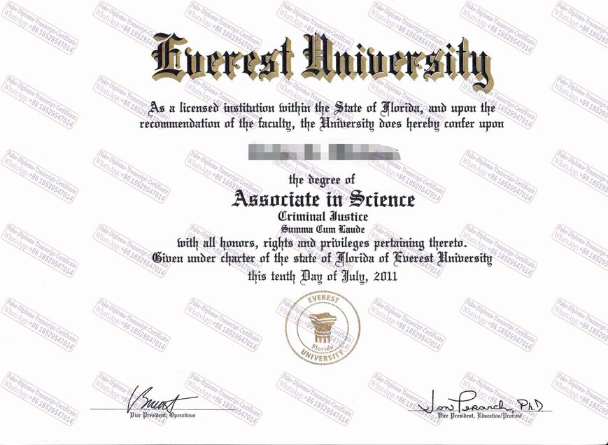 How to create fake The steps to buy fake Everest University Diploma Diploma