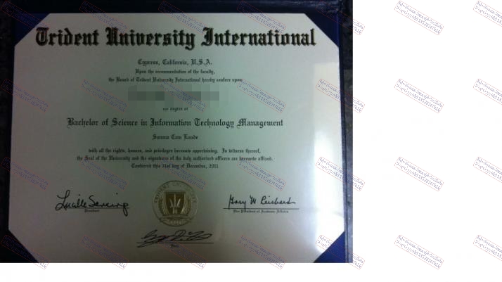 How to create fake Trident University International Certificate