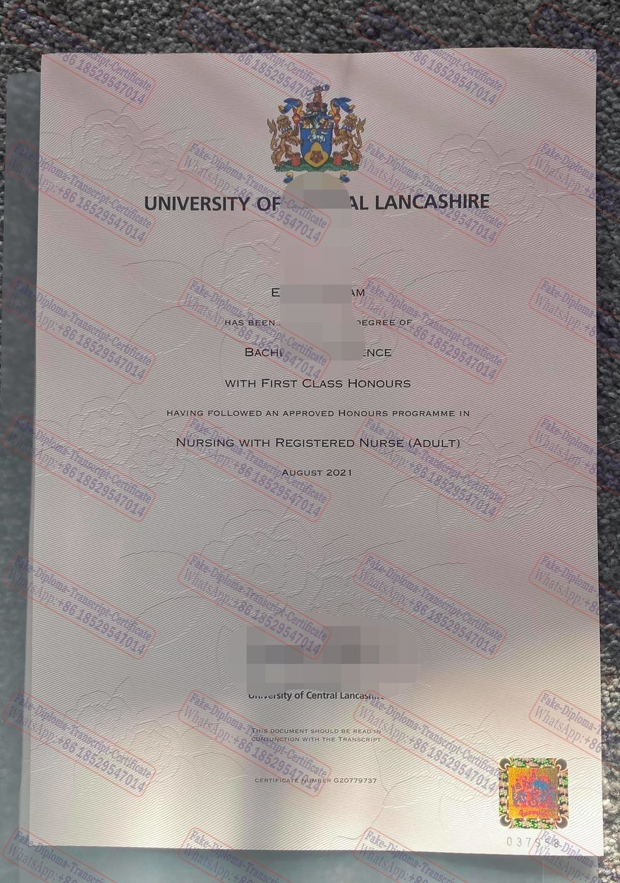 How to create fake University of Central Lancashire Degree