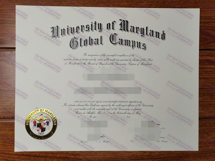 How to create fake University of Maryland Global Campus Certificate