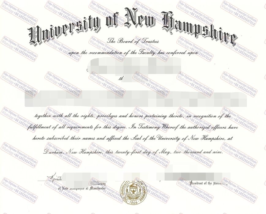 How to create fake University of New Hampshire Diploma