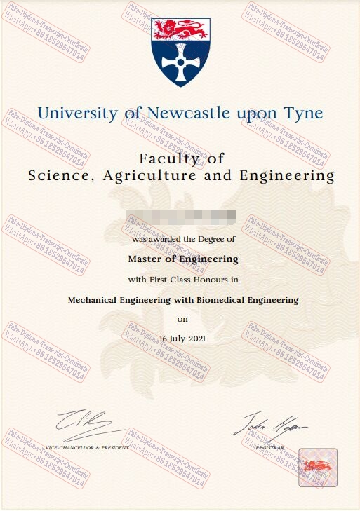 How to create fake University of Newcastle upon Tyne Degree