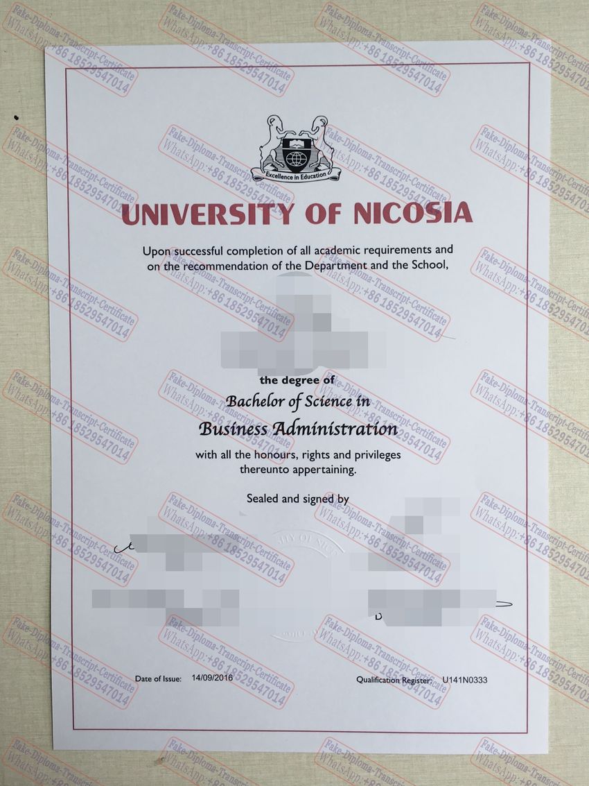 How to create fake University of Nicosia Diploma