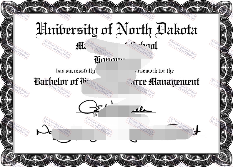 How to create fake University of North Dakota Certificate