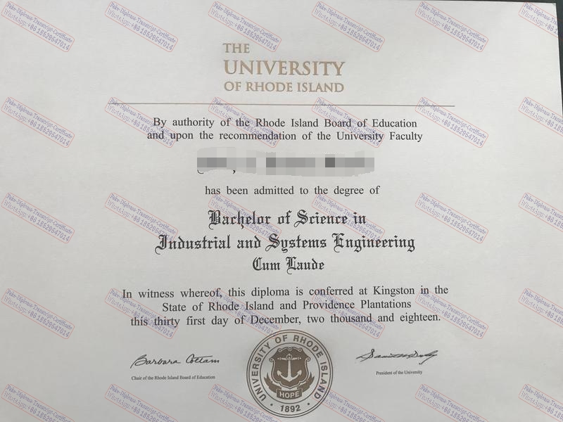 How to create fake University of Rhode Island Certificate