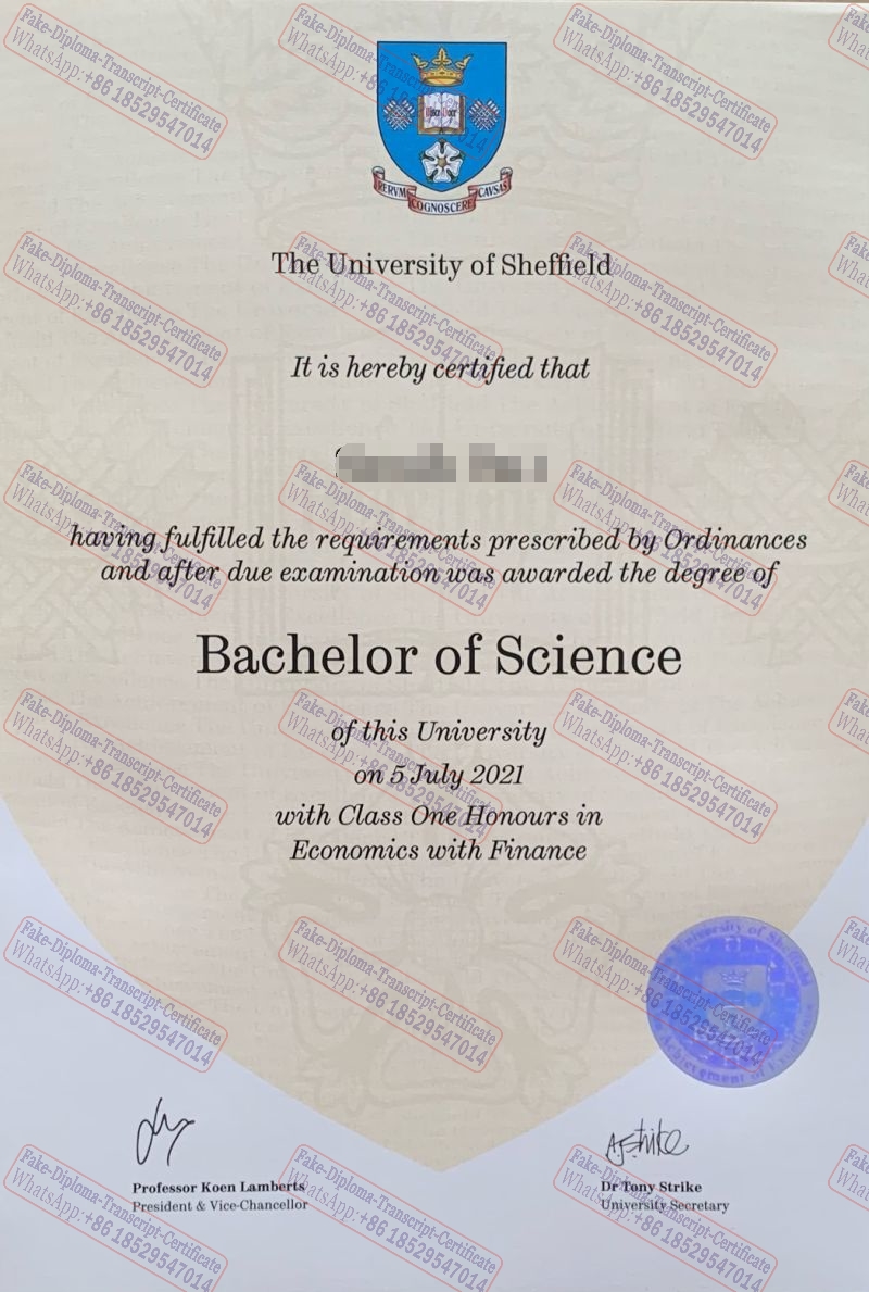 How to create fake University of Sheffield Diploma