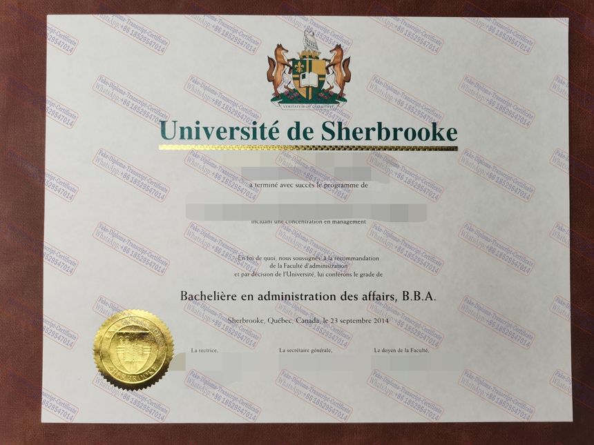 How to create fake University of Sherbrooke Certificate