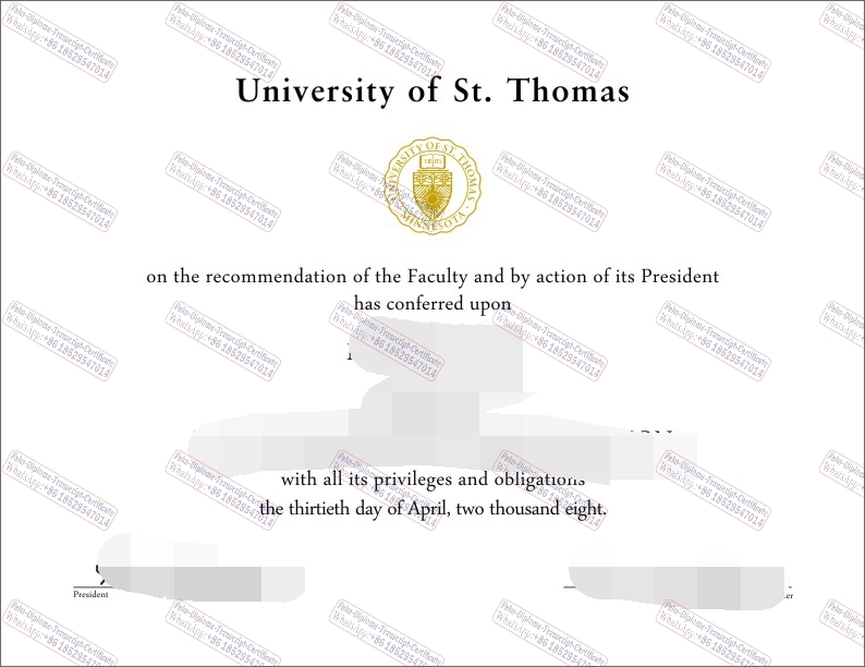 How to create fake University of St. Thomas Degree