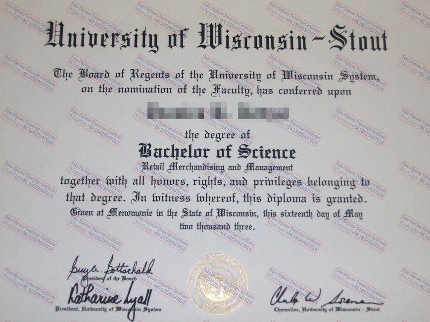 How to create fake University of Wisconsin Stout Degree