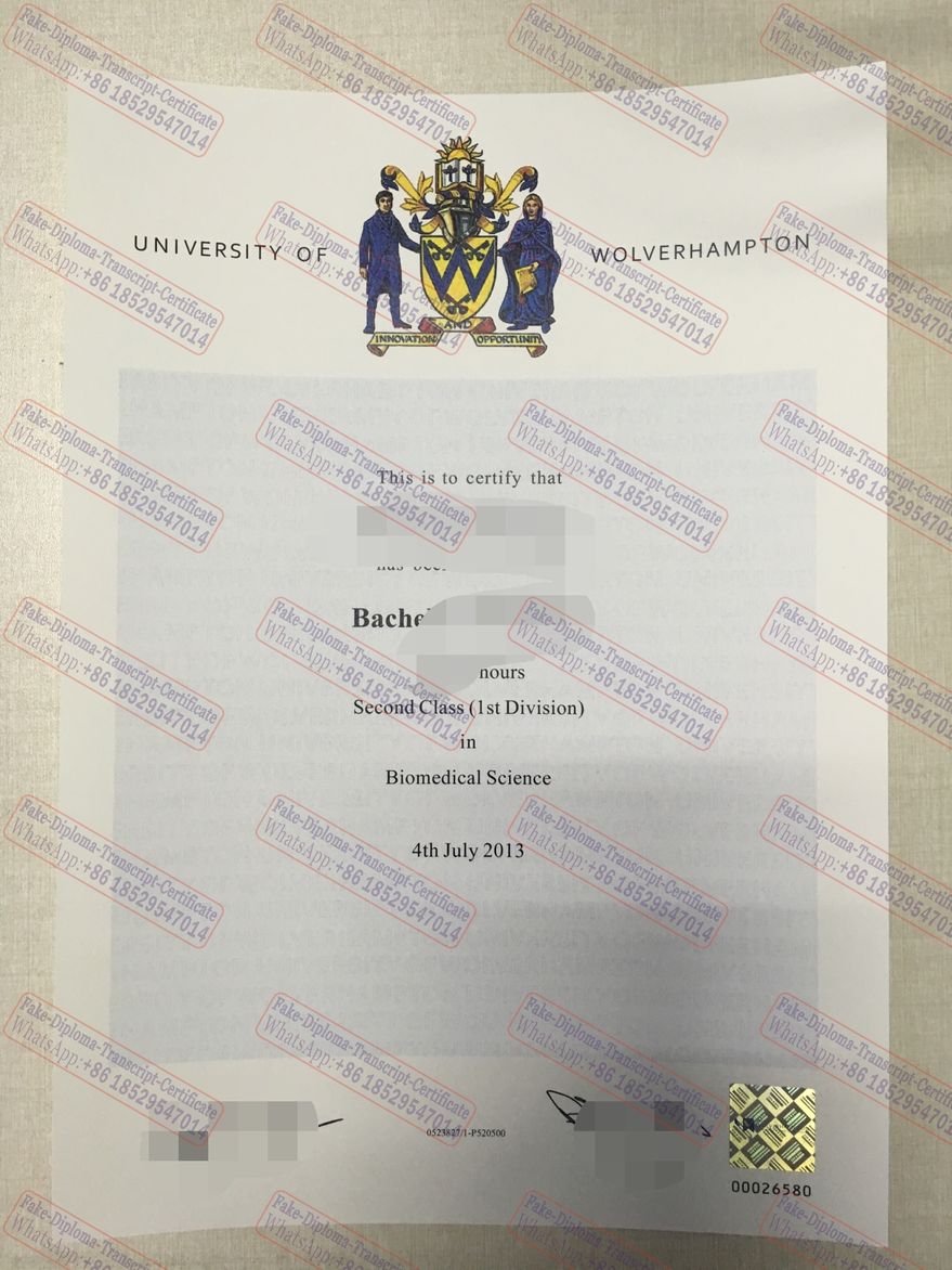 How to create fake University of Wolverhampton Certificate