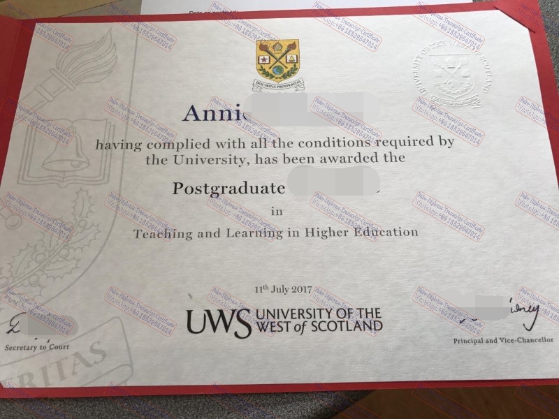 How to create fake University of the West of Scotland Diploma