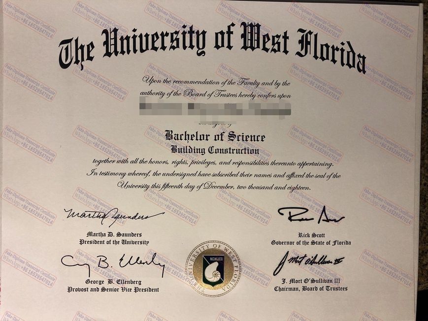 How to create fake University of west Florida Diploma