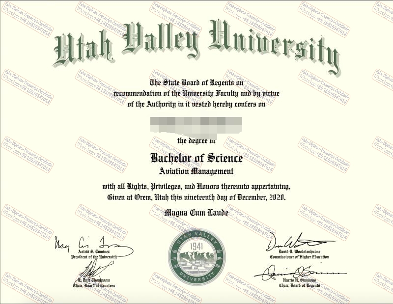 How to create fake Utah Valley University Degree