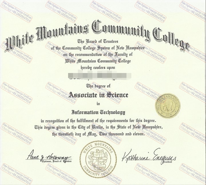 How to create fake White Mountains Community College Degree