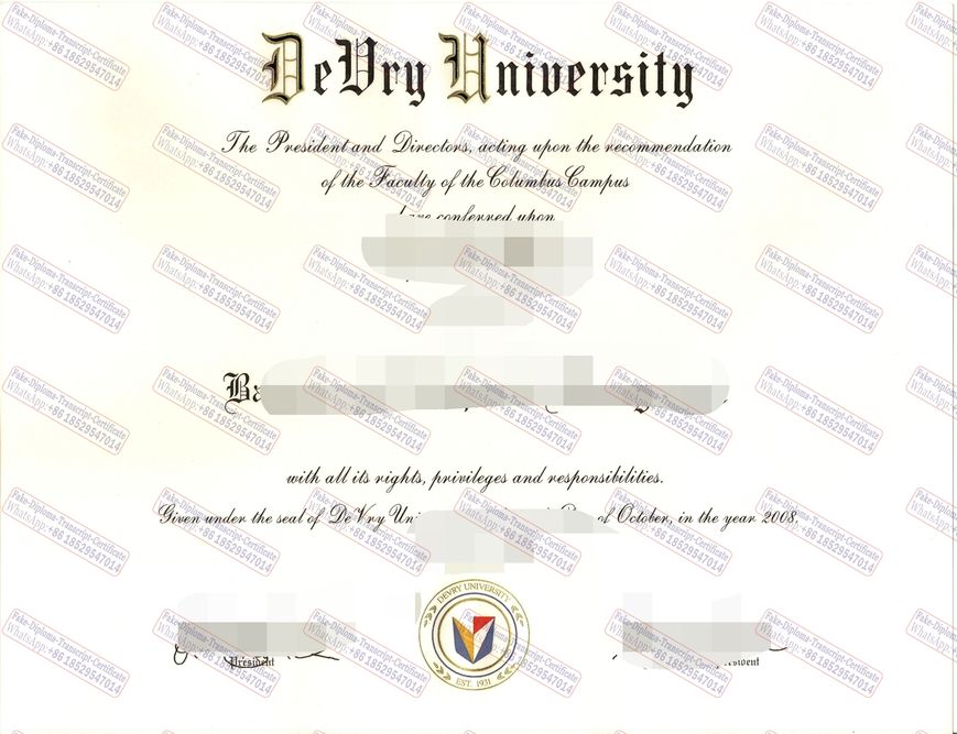 How to create fake devry university Diploma