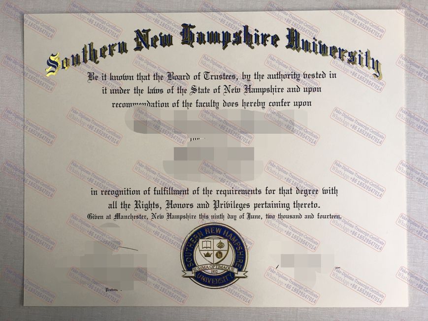 How to create fake southern new hampshire University Diploma