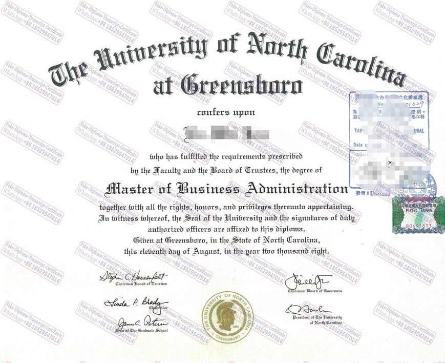 How to create fake the University of North Carolina at greensboro Degree