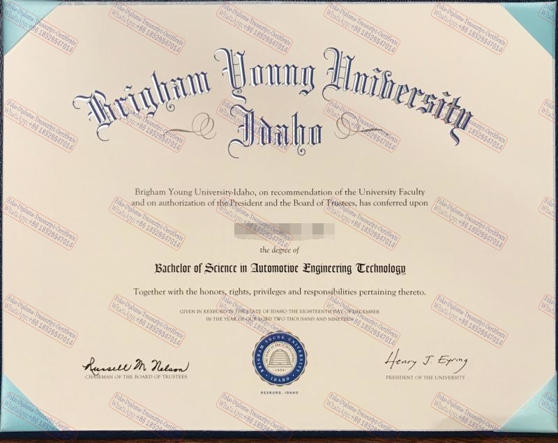 How to order fake Copy Fake Brigham Young University idaho Diploma Certificate