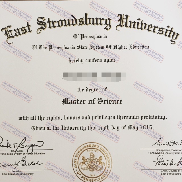 How to order fake East Stroudsburg University Certificate