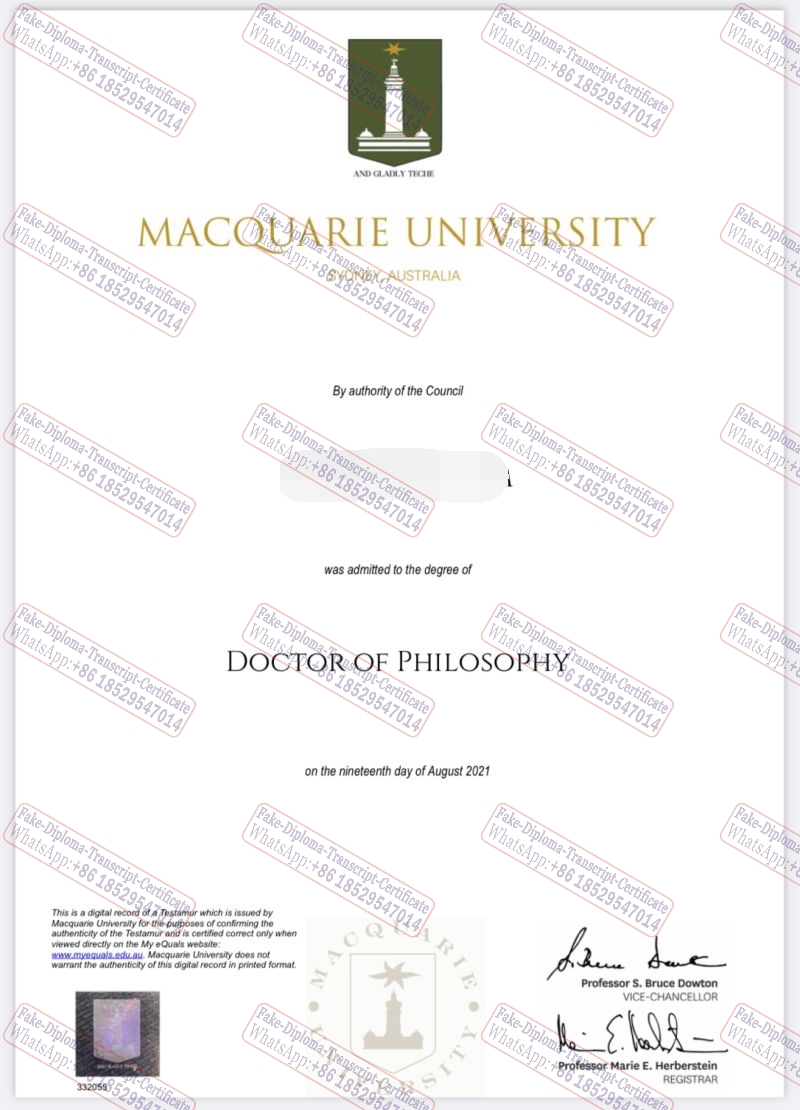 How to order fake Macquarie University Certificate