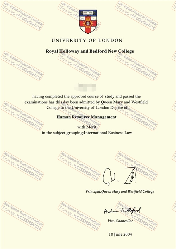 How to order fake Royal Holloway University of London Certificate