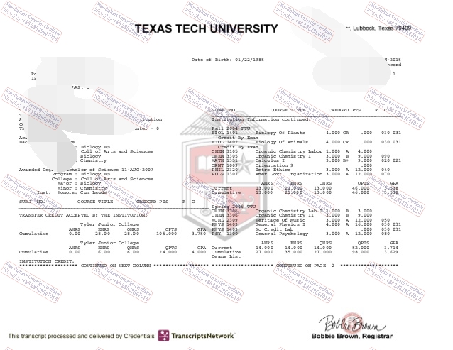 How to order fake Texas Tech University Diploma