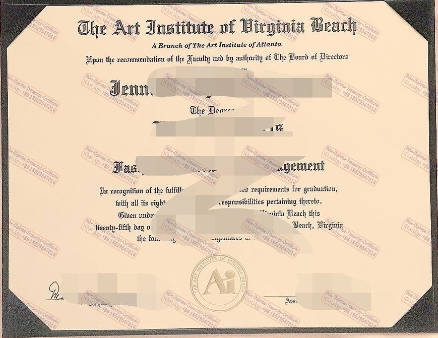 How to order fake The Art Institute of Virginia Beach Diploma