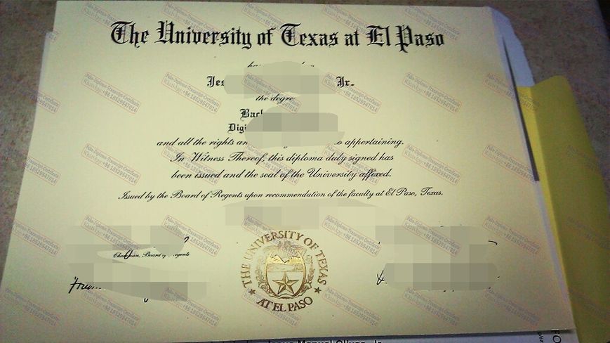 How to order fake The University of Texas at El Paso Diploma