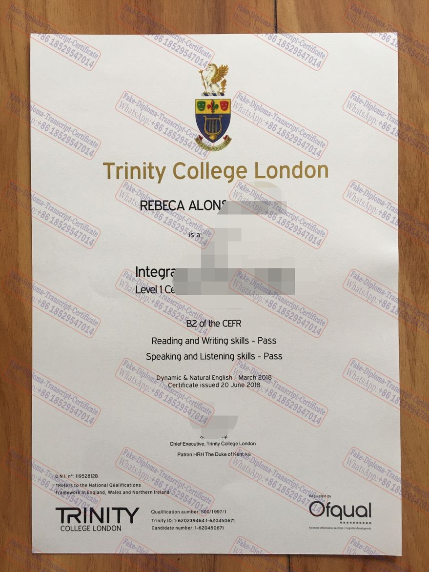 How to order fake Trinity College London Certificate