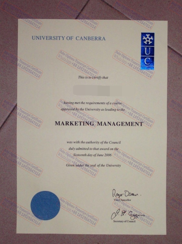 How to order fake University of Canberra Certificate