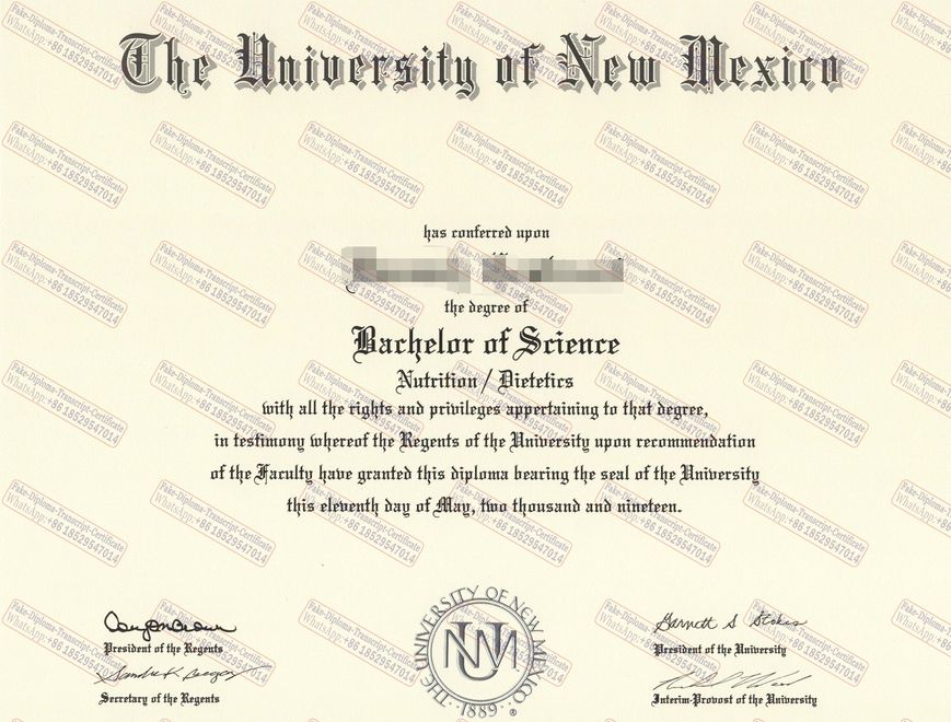 How to order fake University of New Mexico Certificate