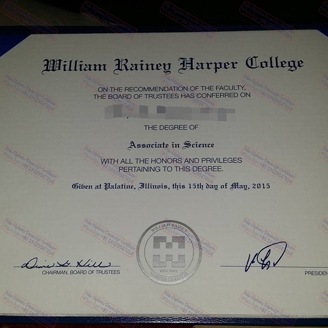 How to order fake William Rainey Harper College Certificate