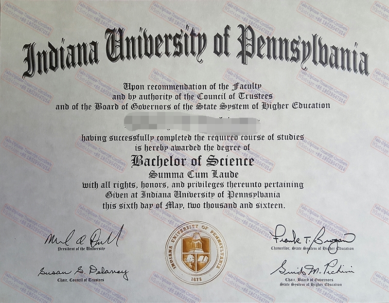 How to order fake mIndiana University of Pennsylvania Certificate