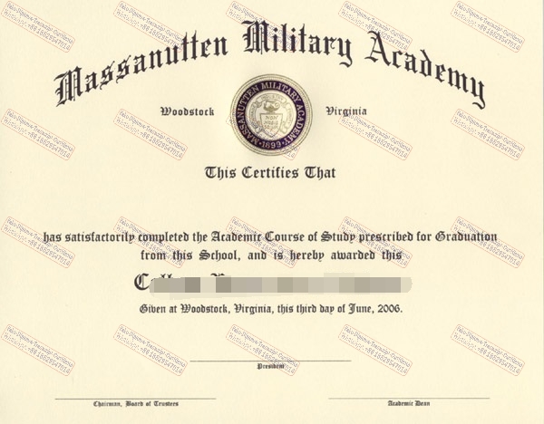 How to purchase fake Massanutten Military Academy Diploma