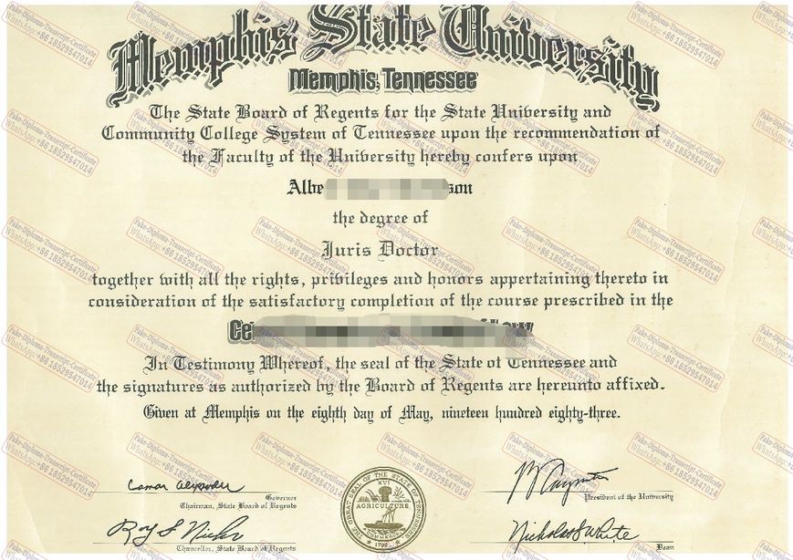 How to purchase fake Memphis State University Diploma