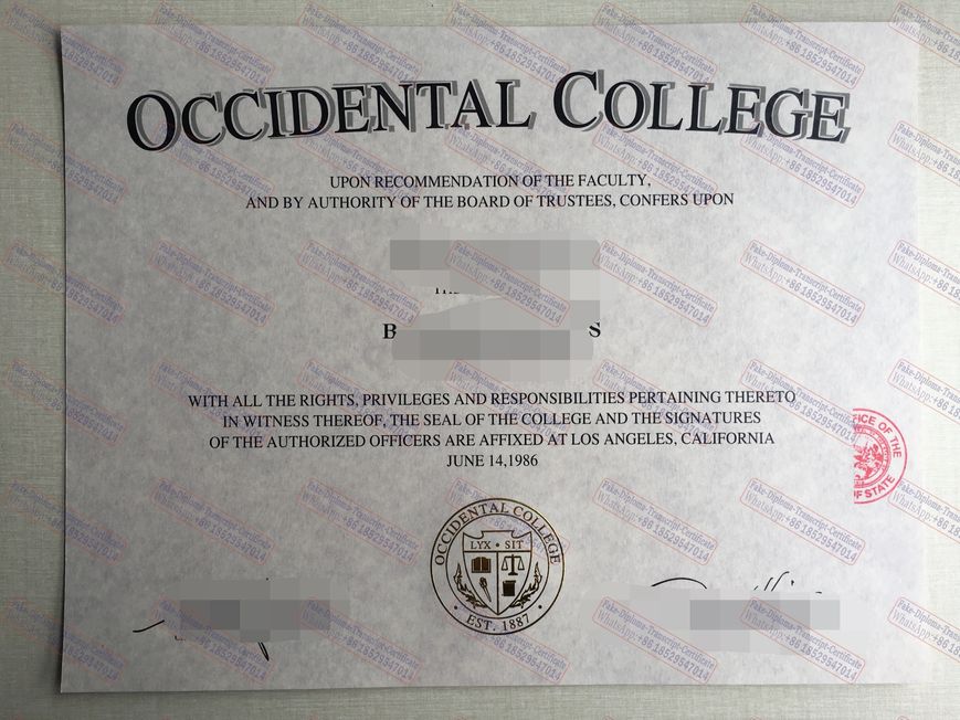 How to purchase fake Occidental College Degree