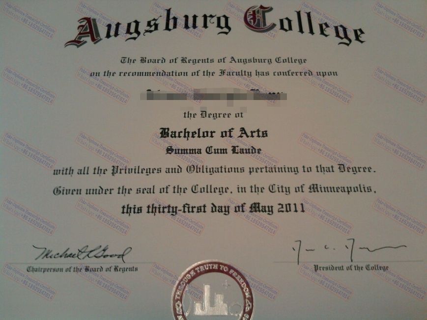 How to purchase fake Purchase phony Augsburg College Certificate Diploma