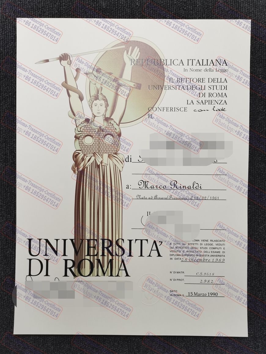 How to purchase fake Sapienza University of Rome Certificate