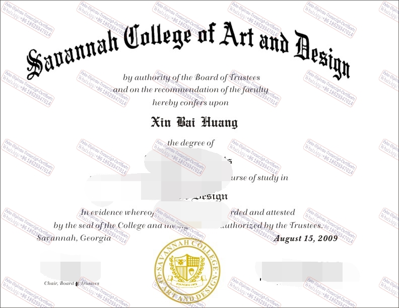 How to purchase fake The Savannah College of Art and Design Diploma