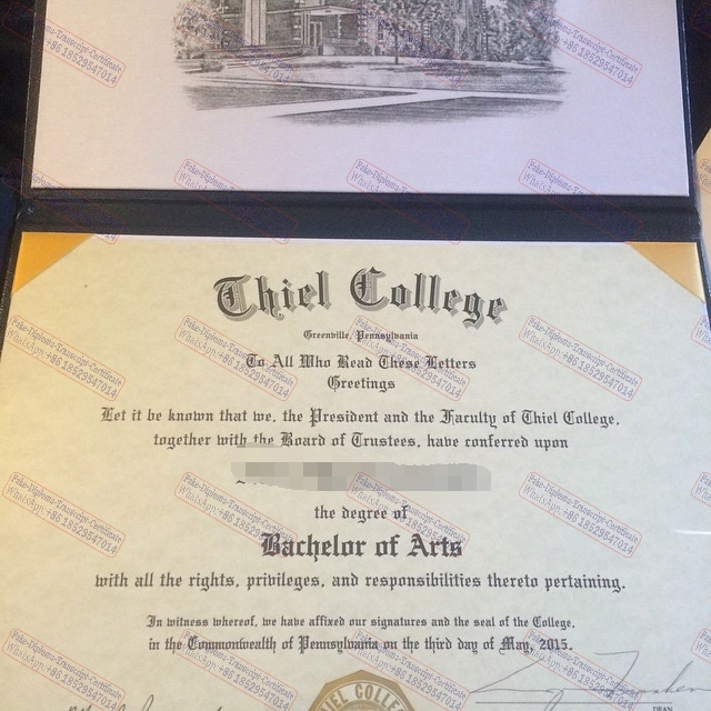 How to purchase fake Thiel College Certificate