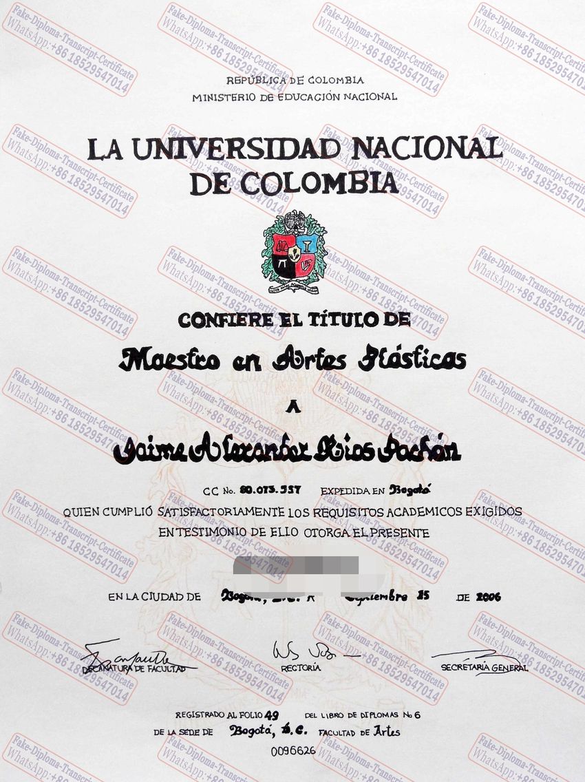 How to purchase fake Universidad Nacional de Colombia Degree